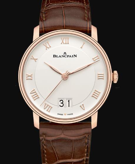 Review Blancpain Villeret Watch Price Review Grande Date Replica Watch 6669 3642 55B - Click Image to Close